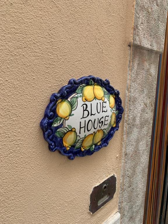 Targa in ceramica Blue House