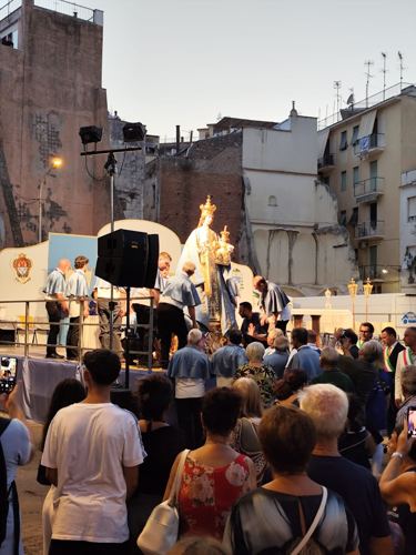 Banda musicale durante la festa della Madonna di Porto Salvo