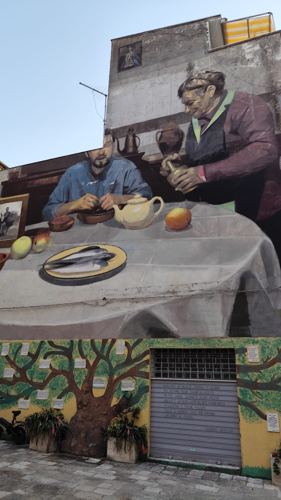 Murale nel centro storico di Gaeta